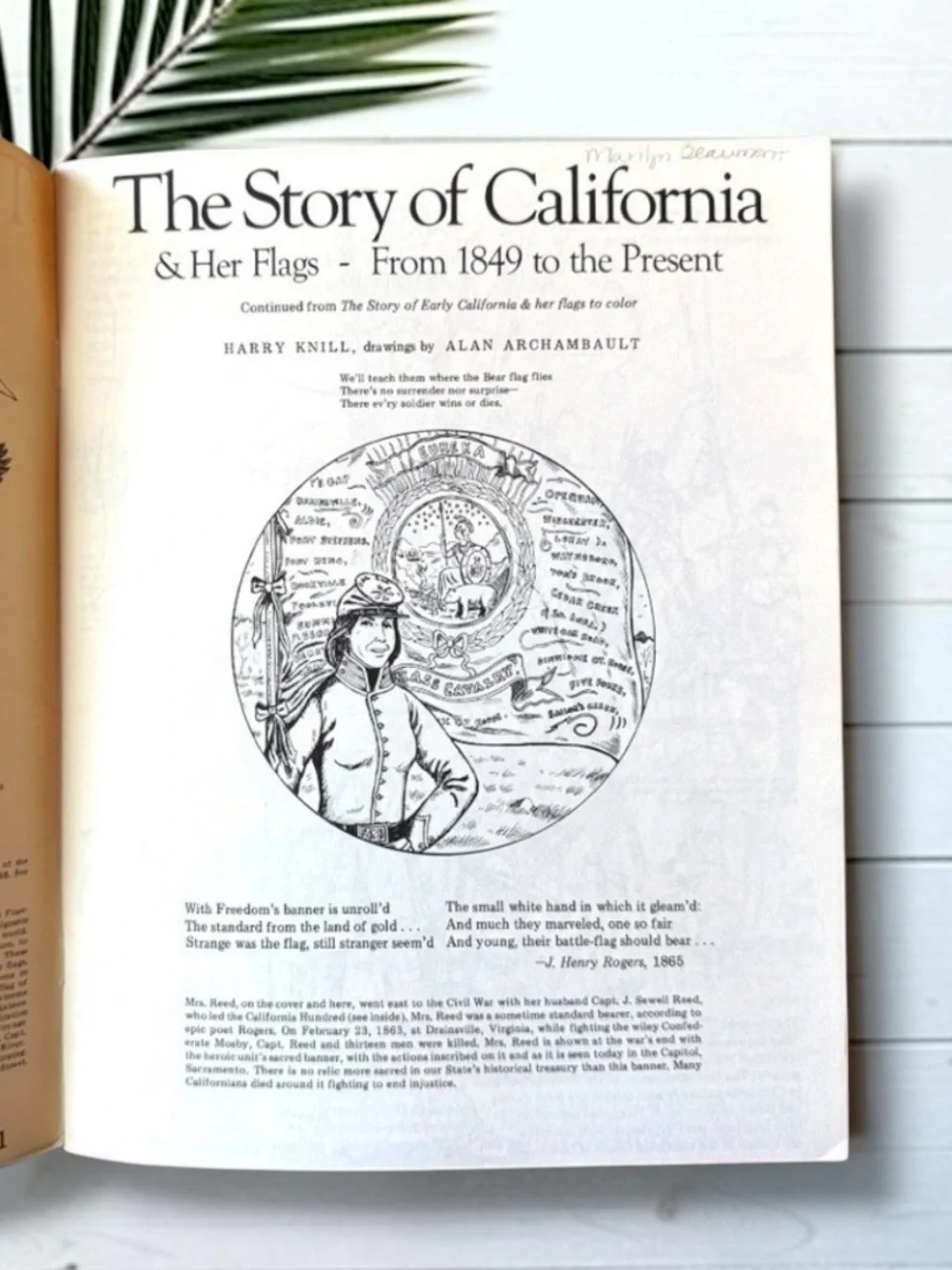 VINTAGE “The Story of California & Her Flags to Color” – 1991